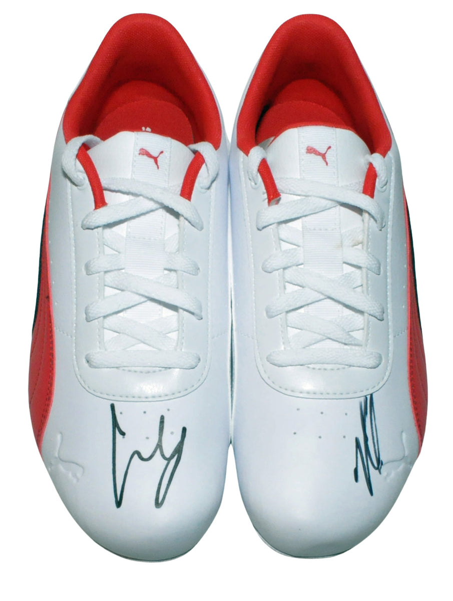 Charles Leclerc Carlos Sainz Jr Signed F1 Scuderia Ferrari Puma Shoe Formula World Shop Inc