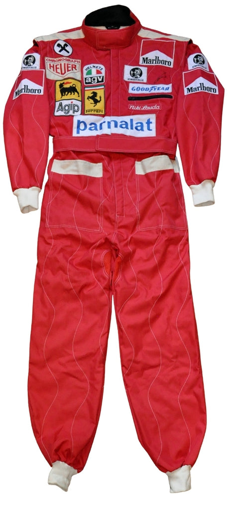 Niki Lauda Signed 1975 - 1977 F1 Replica Suit