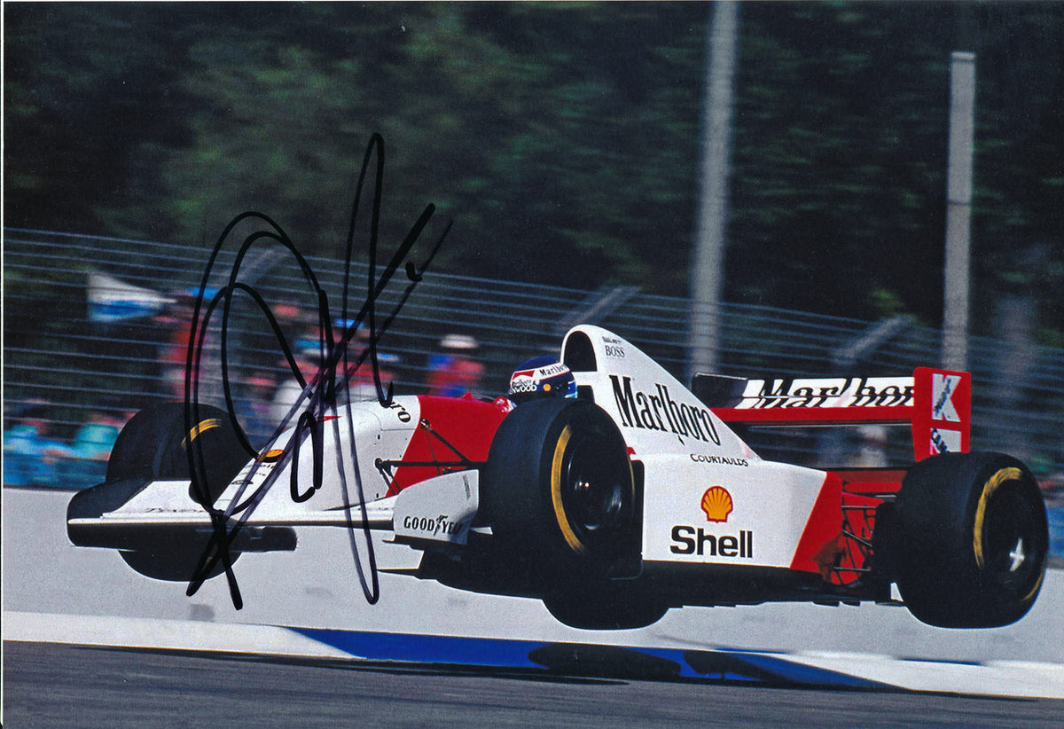 Mika Hakkinen Signed 8X12 inches 1993 F1 McLaren 1993 ‘The Flying Finn ...