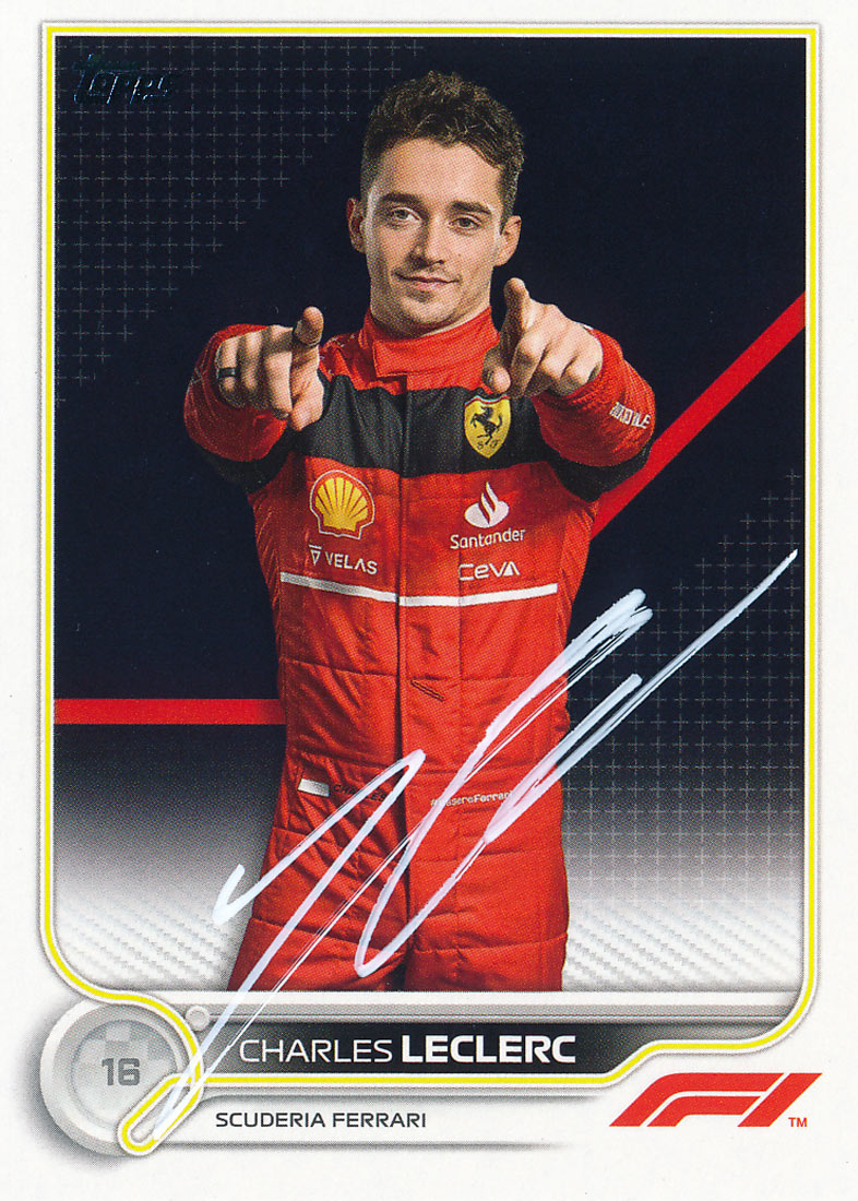 Charles Leclerc Signed 2022 Topps Formula 1 Scuderia Ferrari F1 Team # –  Formula World Shop Inc.