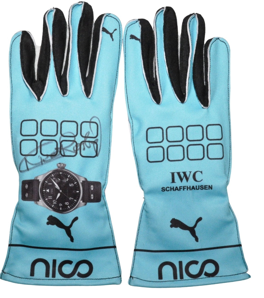 Nico Rosberg Signed 2016 Replica Gloves Pair Formula World Shop Inc